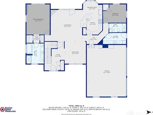 9171 Big Oak Dr, Washington Twp, OH 45458 - floor plan / room layout