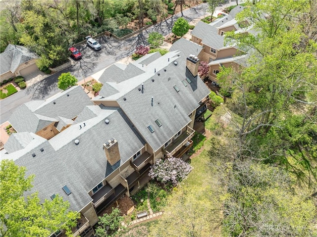 birds eye view of property featuring a residential view