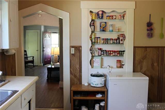 interior space featuring a sink