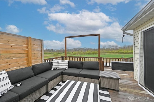 171 Pleasant Hill Blvd, Franklin, OH 45005 - wooden terrace with an outdoor living space and golf course view