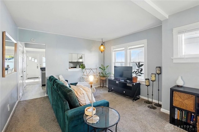 1708 Patterson Rd, Dayton, OH 45420 - carpeted living room with baseboards