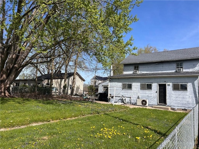 32 W 3rd St, West Alexandria, OH 45381 - rear view of house with ac unit and a shingled roof