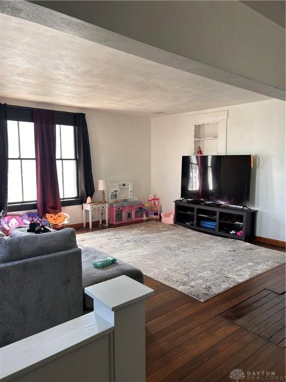 32 W 3rd St, West Alexandria, OH 45381 - living area featuring hardwood / wood-style floors