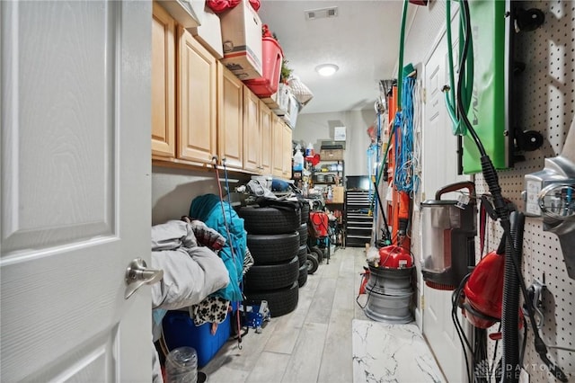 storage room with visible vents