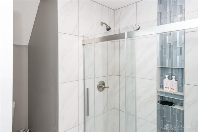 14 Clemens Ave, Jamestown Vlg, OH 45335 - full bathroom with toilet and a shower stall