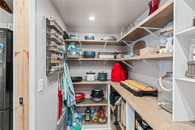 view of storage room