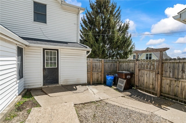 view of patio / terrace featuring a fenced backyard