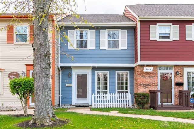 multi unit property with brick siding