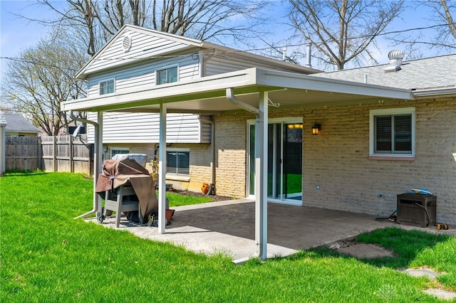 view of patio with fence