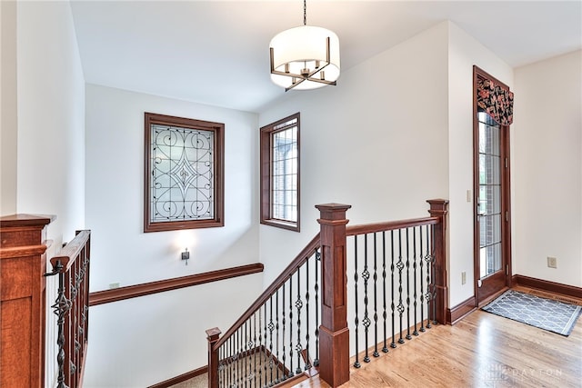 7177 Paul Ln, Liberty Twp, OH 45044 - stairs with wood finished floors and baseboards