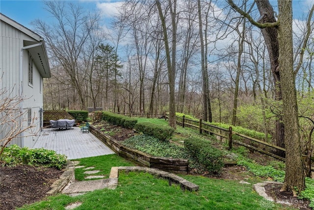 9168 Woodstream Ln, Washington Twp, OH 45458 - view of yard with a deck