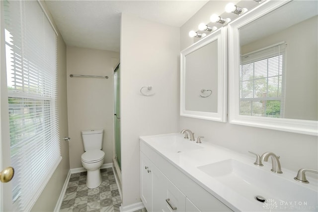 8500 Crestmont Dr, West Chester, OH 45069 - bathroom with a shower with door and double vanity
