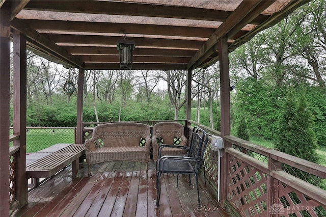 10699 Hamilton Ave, Cincinnati, OH 45231 - deck with a view of trees