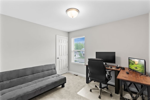 1621 Stonebury Ct, Xenia, OH 45385 - home office with light colored carpet and baseboards
