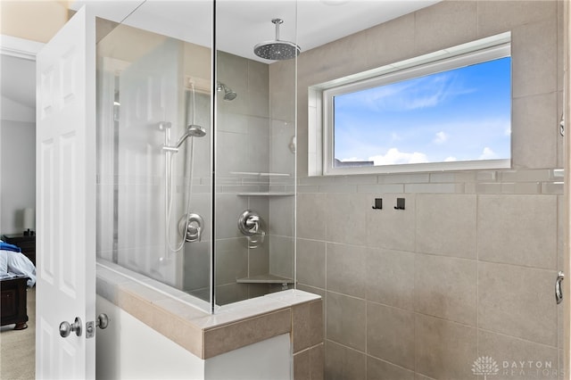 1621 Stonebury Ct, Xenia, OH 45385 - ensuite bathroom with tiled shower