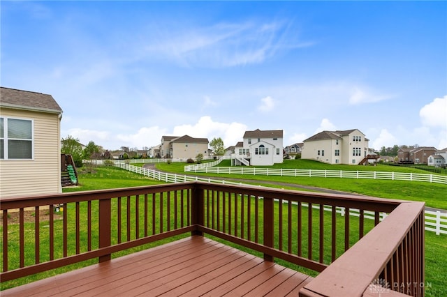 1621 Stonebury Ct, Xenia, OH 45385 - deck with a residential view