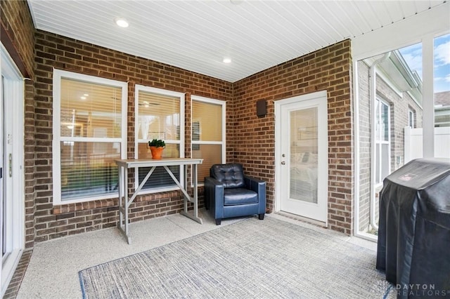 view of sunroom / solarium