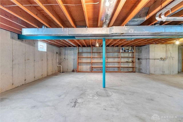 view of basement