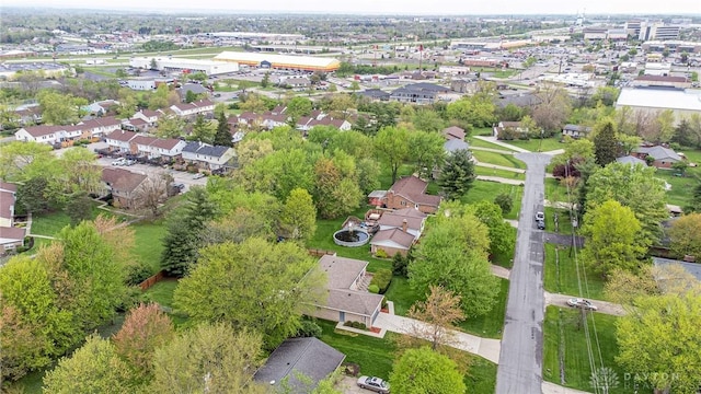 birds eye view of property featuring a residential view