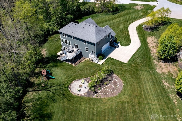 birds eye view of property