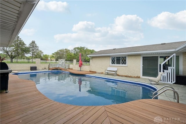 871 Van Eaton Rd, Spring Valley Twp, OH 45385 - view of pool with a fenced in pool and fence