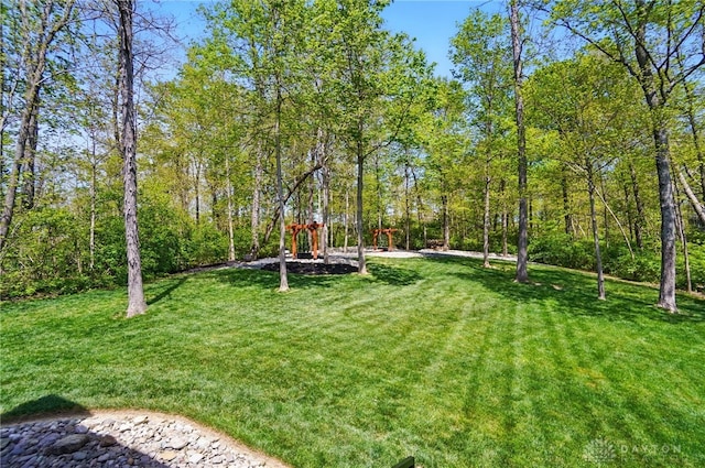 view of home's community featuring a yard