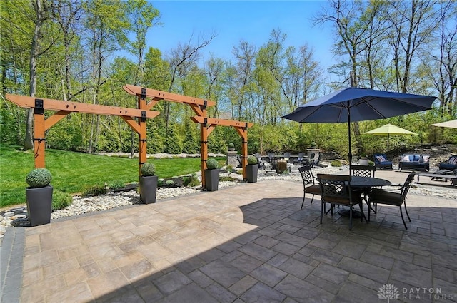 view of patio / terrace with outdoor dining space