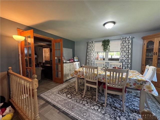 dining room with french doors