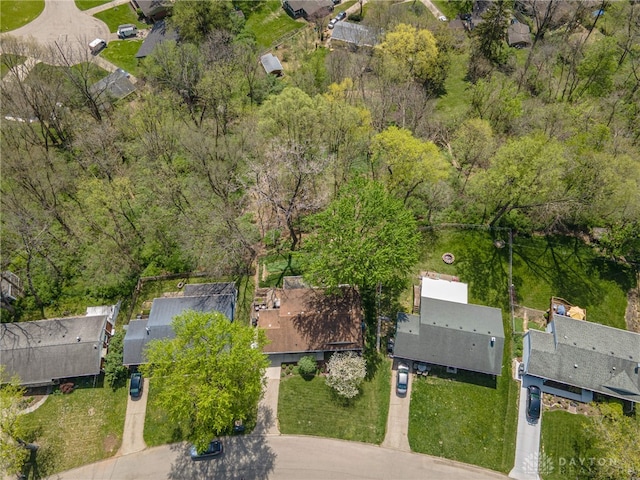 birds eye view of property featuring a residential view