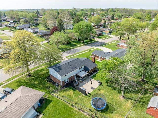 birds eye view of property featuring a residential view