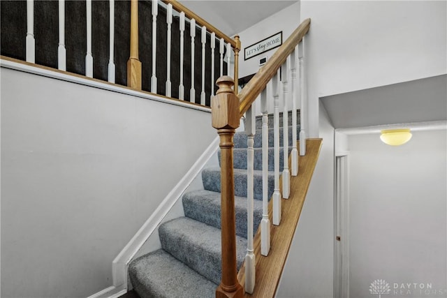 view of staircase