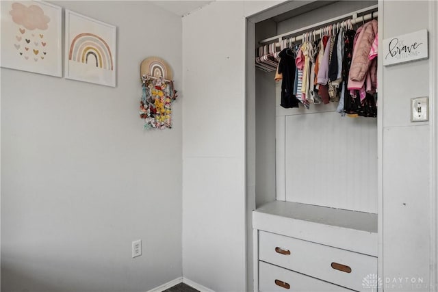 view of closet