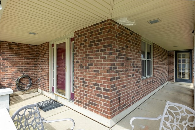 view of patio / terrace with a porch