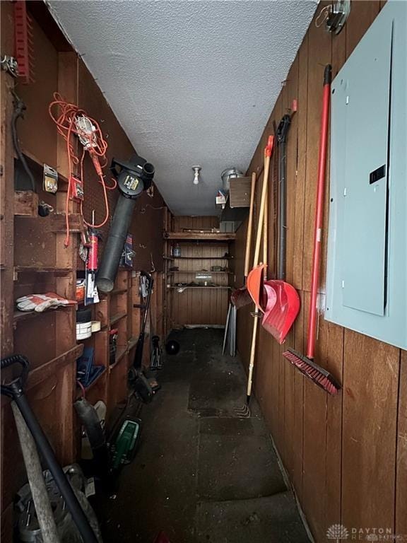 storage featuring electric panel