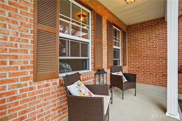 view of patio featuring covered porch