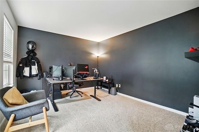 5497 Riverwalk Dr, Kings Mills, OH 45034 - carpeted office space featuring baseboards and healthy amount of natural light