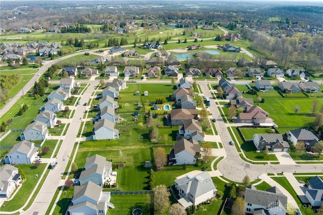 birds eye view of property featuring a residential view