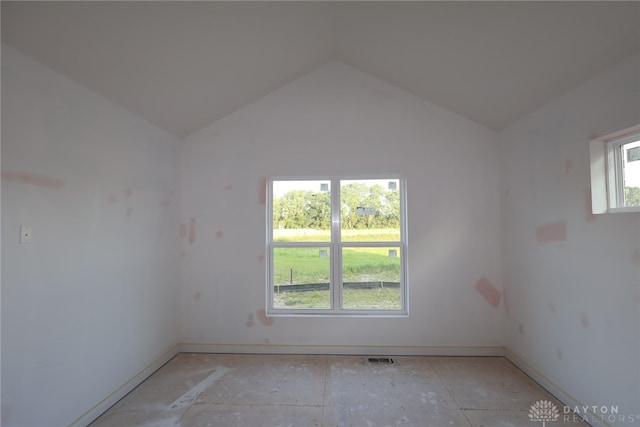 2885 Sky Crossing Dr Unit 56, Beavercreek, OH 45434 - unfurnished room with vaulted ceiling and baseboards