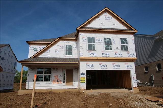2877 Sky Crossing Dr Unit 54, Beavercreek, OH 45434 - unfinished property with an attached garage and dirt driveway
