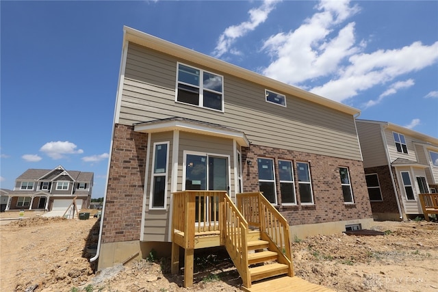2014 Glen Valley Dr Unit 218, Washington Twp, OH 45458 - rear view of house with brick siding