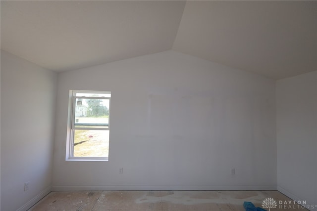 2014 Glen Valley Dr Unit 218, Washington Twp, OH 45458 - empty room with lofted ceiling and baseboards