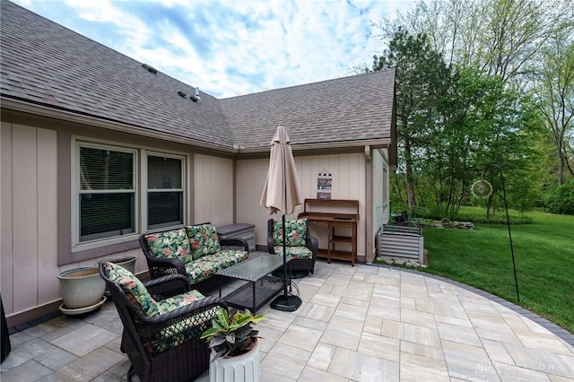 717 Walden Way, Dayton, OH 45440 - view of patio / terrace featuring outdoor lounge area
