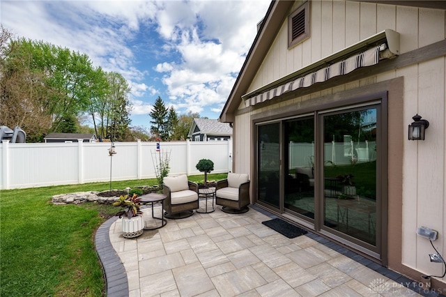 717 Walden Way, Dayton, OH 45440 - view of patio / terrace featuring fence