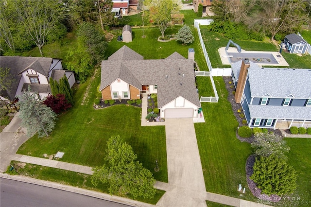 717 Walden Way, Dayton, OH 45440 - drone / aerial view featuring a residential view
