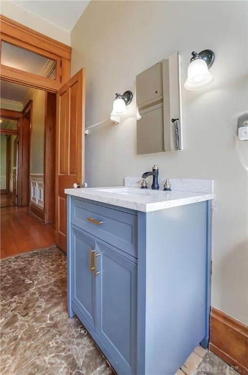 bathroom featuring vanity