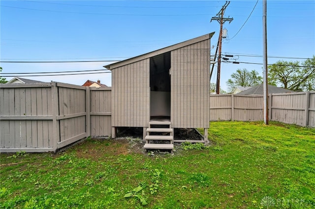131 Hamilton St, West Milton, OH 45383 - view of outbuilding with a fenced backyard
