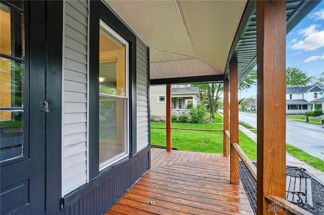 131 Hamilton St, West Milton, OH 45383 - wooden porch with a yard