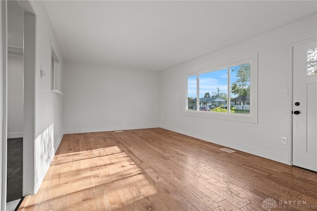 149 Poe Ln, Xenia, OH 45385 - entryway featuring baseboards, visible vents, and wood finished floors