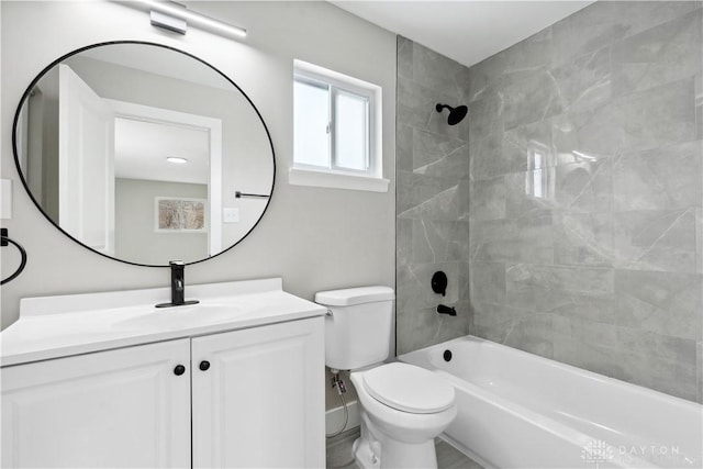 340 S Elm St, Dayton, OH 45449 - bathroom with vanity, toilet, and shower / washtub combination