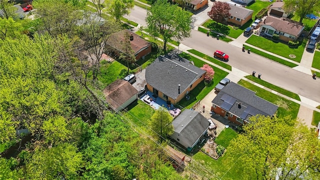 birds eye view of property featuring a residential view